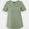 Zizzi PLUS - T-shirt Basique - Agave Green -France Zizzi Soldes 2022 e240bace90db40b1bb59beb6b75b0d45