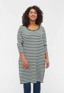 Zizzi MIT 3/4-ÄRMELN - Robe En Jersey - Green