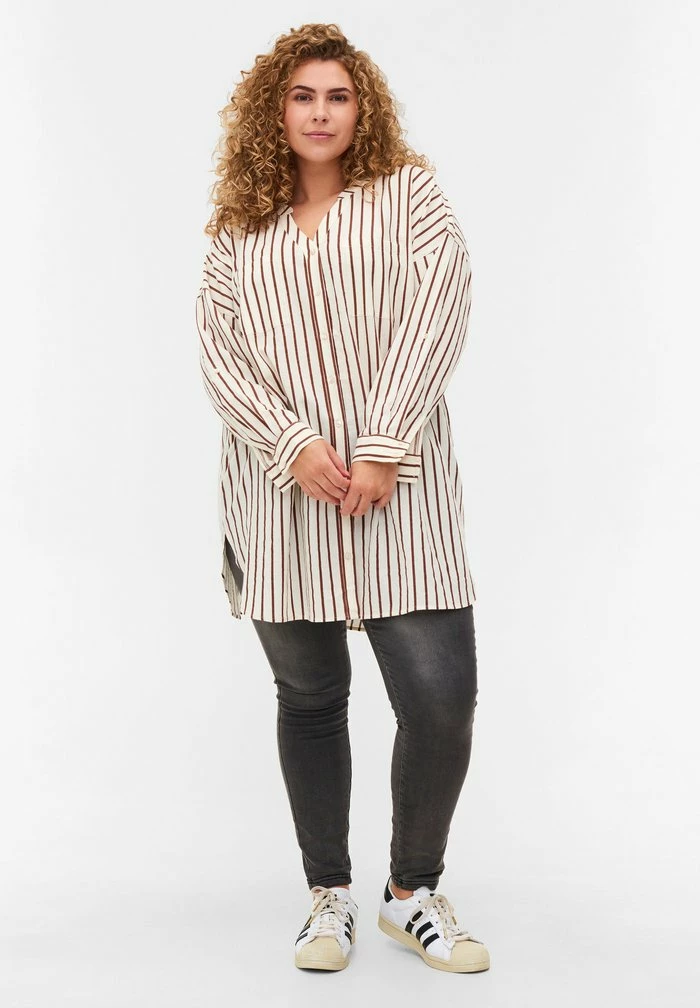 Zizzi Blouse - Brown 2 Zizzi Blouse - Brown – Image 2
