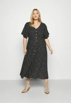 Zizzi EVIGA MIDI DRESS - Robe De Jour - Black