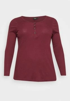 Zizzi BLOUSE - T-shirt à Manches Longues - Port Royal