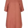 Zizzi Robe Chemise - Copper Brown -France Zizzi Soldes 2022 e41ea8b416364fbc9c434d268103ac1f