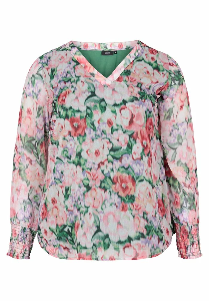 Zizzi SMOCK - Blouse - Flower Aop 4 Zizzi SMOCK - Blouse - Flower Aop – Image 4