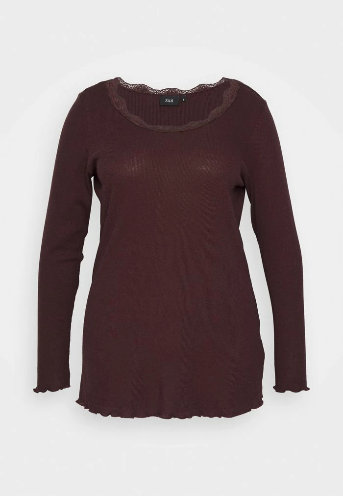 Zizzi T-shirt à Manches Longues - Port Royal 4 Zizzi T-shirt à Manches Longues - Port Royal – Image 4