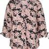Zizzi MIT 3/4 ÄRMELN UND BLUMENPRINT - Blouse - Black -France Zizzi Soldes 2022 e589bb0add8f4b898c3c4260dcfab181