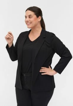 Zizzi MIT KNOPF UND DEKORATION - Blazer - Black