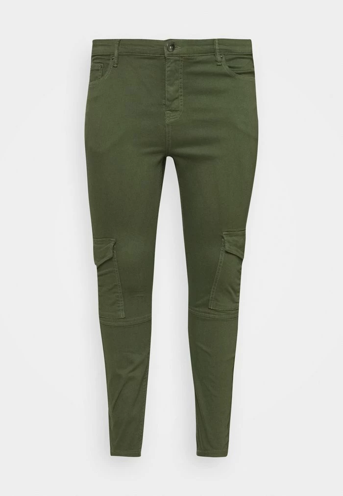 Zizzi JYUKI ANKLE PANT - Pantalon Classique - Army Green 4 Zizzi JYUKI ANKLE PANT - Pantalon Classique - Army Green – Image 4