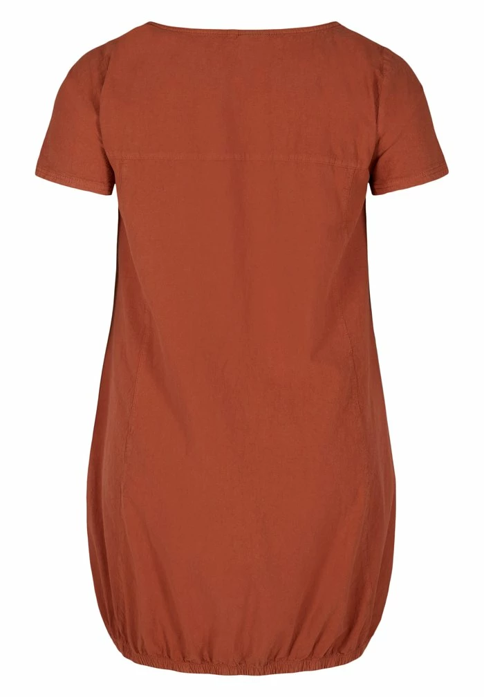 Zizzi Robe De Jour - Orange 7 Zizzi Robe De Jour - Orange – Image 7