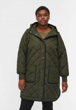 Zizzi 2IN1 MIT ABNEHMBAREN - Veste D'hiver - Forest Night