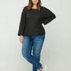 Zizzi MARLED - Blouse - Dark Grey -France Zizzi Soldes 2022 e66d691cb5b147a08a2bcb4805232b00