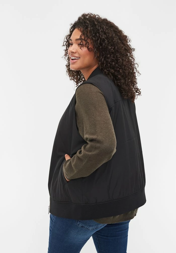 Zizzi Veste Sans Manches - Black 3 Zizzi Veste Sans Manches - Black – Image 3