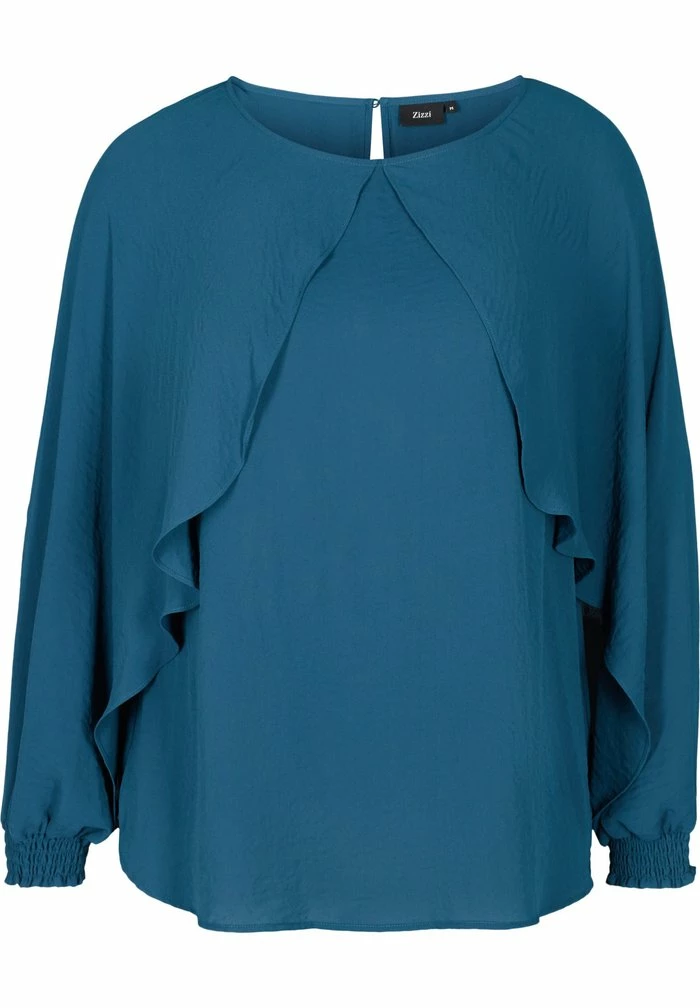 Zizzi Blouse - Blue 2 Zizzi Blouse - Blue – Image 2
