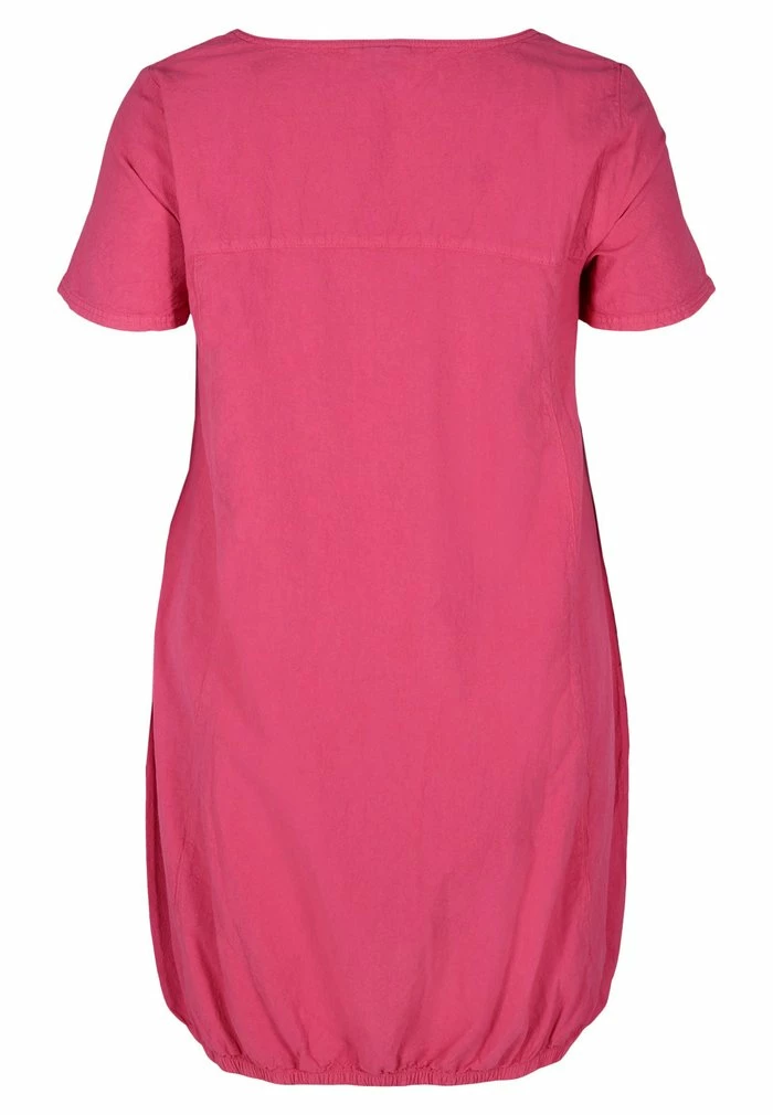 Zizzi Robe De Jour - Fuchia Purple 6 Zizzi Robe De Jour - Fuchia Purple – Image 6