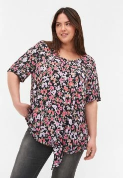 Zizzi MIT BLUMENPRINT - Blouse - Flower Aop