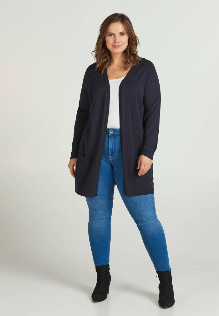 Zizzi Gilet - Dark Blue 1 Zizzi Gilet - Dark Blue