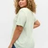Zizzi KURZARM - T-shirt Imprimé - Light Green -France Zizzi Soldes 2022 e9937b4b064e4662be543dfdef2cb5d5
