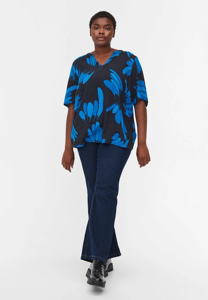 Zizzi Blouse - Blue 1 Zizzi Blouse - Blue