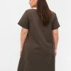Zizzi KURZARM - Robe De Jour - Khaki Green -France Zizzi Soldes 2022 e9b3aecb9e734267baf22b109d223714