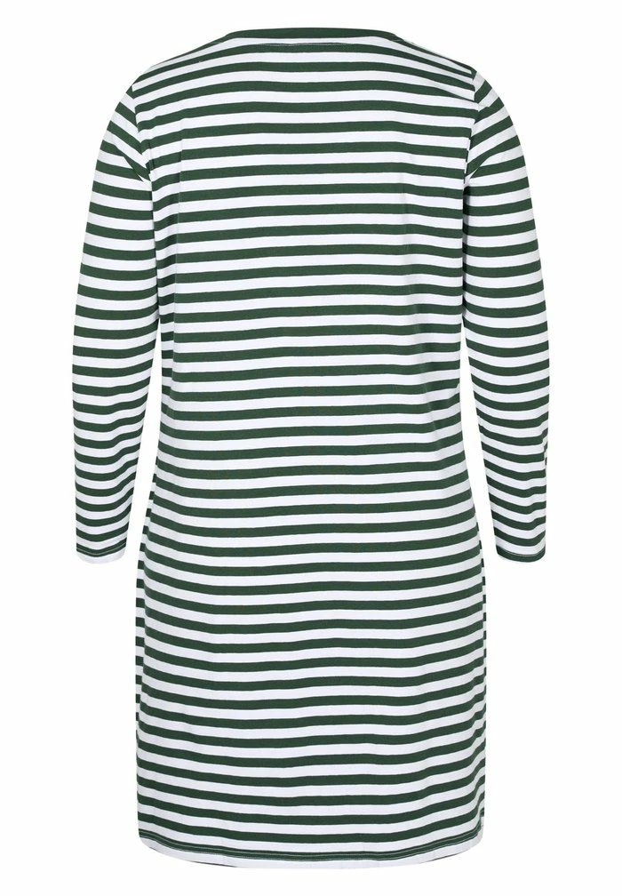 Zizzi MIT 3/4-ÄRMELN - Robe En Jersey - Green 6 Zizzi MIT 3/4-ÄRMELN - Robe En Jersey - Green – Image 6
