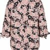 Zizzi MIT 3/4 ÄRMELN UND BLUMENPRINT - Blouse - Black -France Zizzi Soldes 2022 ea231a66d3374253ae7c15165aafd7ad