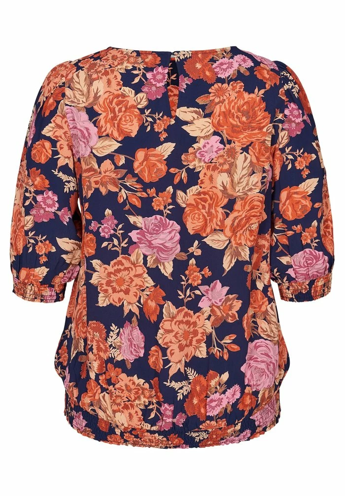Zizzi BLOMSTRET BLUSE I VISKOSE MED SMOCK - Blouse - Vintage Aop 5 Zizzi BLOMSTRET BLUSE I VISKOSE MED SMOCK - Blouse - Vintage Aop – Image 5