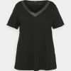 Zizzi EFANNEY TEE - T-shirt Basique - Black -France Zizzi Soldes 2022 eb90f3f2daed40c89cf9fd62f9ad849d