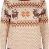 Zizzi RUND - Pullover - Birch Comb -France Zizzi Soldes 2022 ebeba71269224a399064716ab4b1caf6