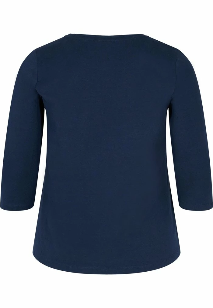 Zizzi WITH 3/4 LENGTH - T-shirt à Manches Longues - Blue 3 Zizzi WITH 3/4 LENGTH - T-shirt à Manches Longues - Blue – Image 3