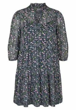 Zizzi Tunique - Black Iris Flower