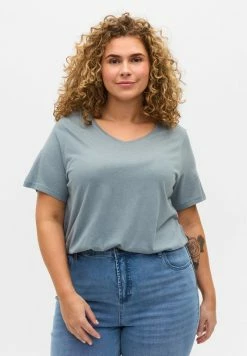 Zizzi T-shirt Basique - Blue