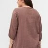 Zizzi 3/4-ÄRMELN - Blouse - Deep Taupe -France Zizzi Soldes 2022 f0c20f35b7d94fdca65eba1746bcfa2f