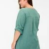 Zizzi Blouse - Balsam Green -France Zizzi Soldes 2022 f26dbb44214c420f9201c0d51dfa4307