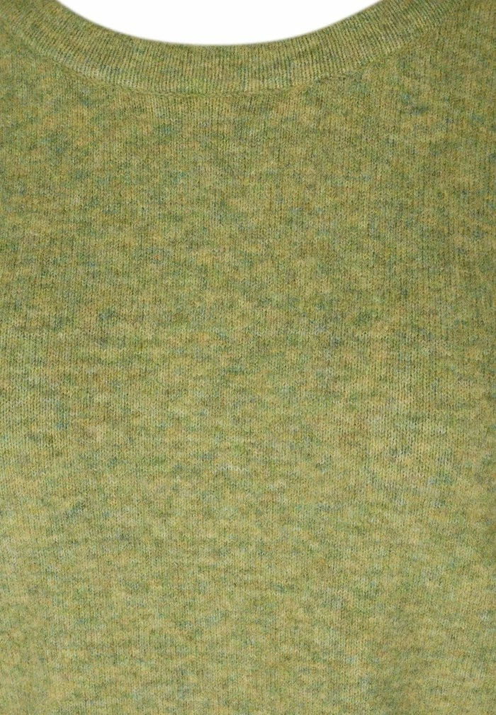 Zizzi Pullover - Green Olive Mel 5 Zizzi Pullover - Green Olive Mel – Image 5