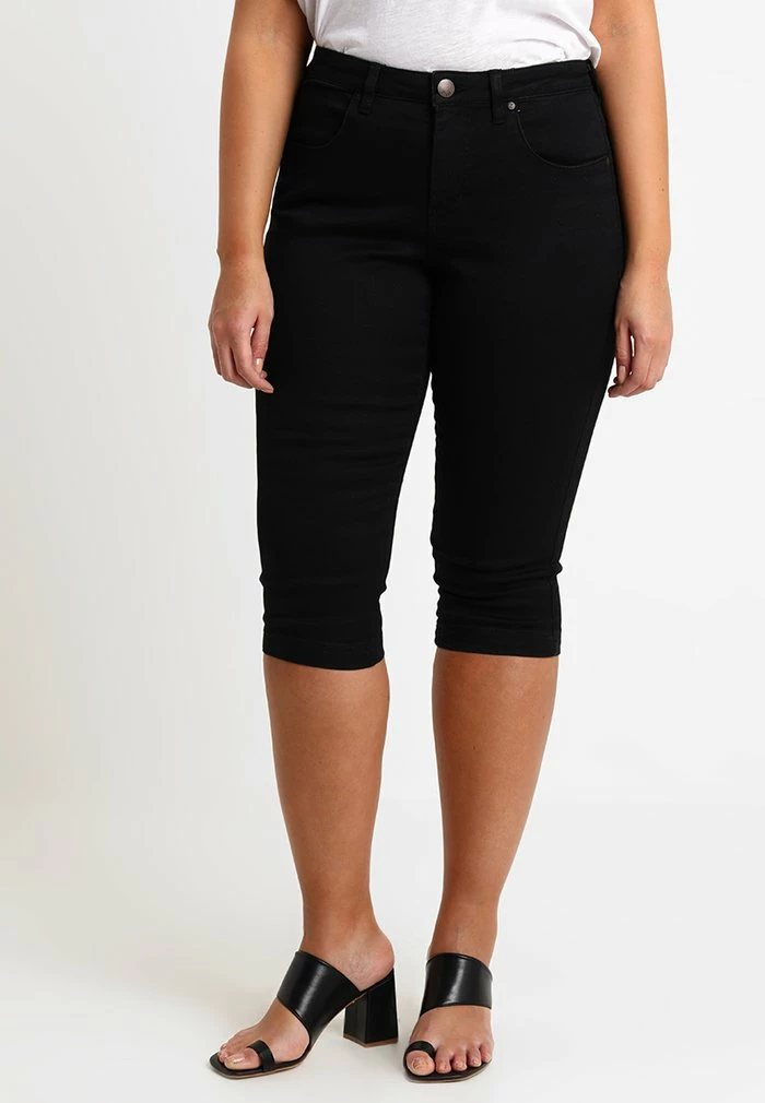 Zizzi EMILY - Short En Jean - Black 1 Zizzi EMILY - Short En Jean - Black