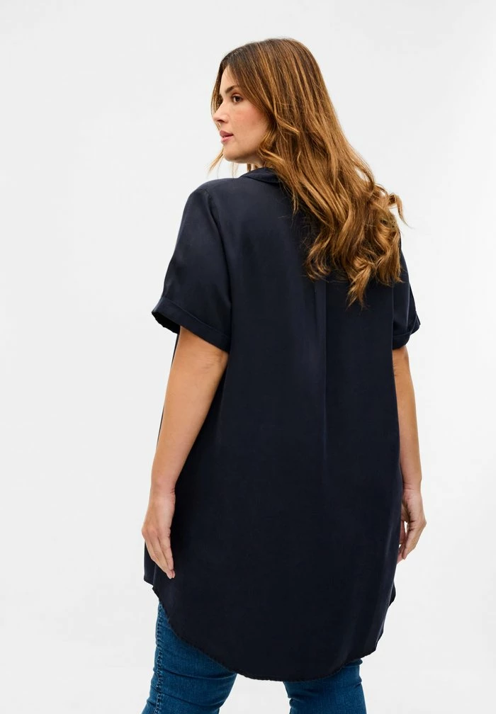 Zizzi MIT KRAGEN - Tunique - Black 3 Zizzi MIT KRAGEN - Tunique - Black – Image 3