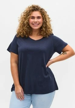 Zizzi T-shirt Basique - Blue