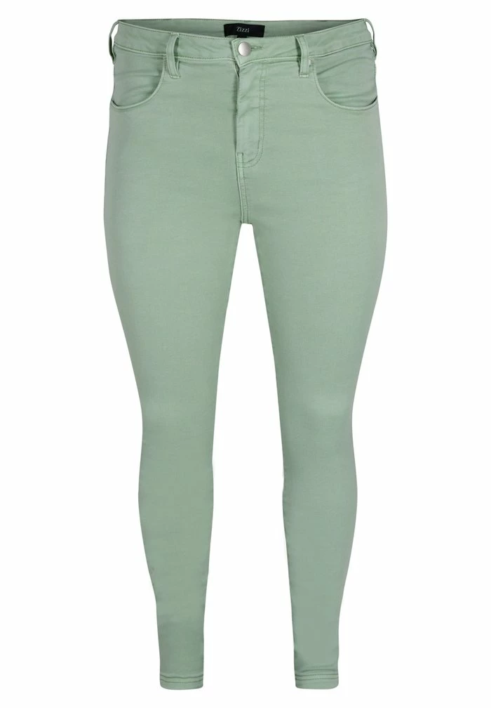 Zizzi Jean Slim - Green 3 Zizzi Jean Slim - Green – Image 3