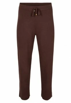 Zizzi MIT SCHNÜREN - Pantalon Classique - Coffee Bean