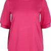 Zizzi WITH 3/4 LENGTH - Blouse - Magenta -France Zizzi Soldes 2022 f7745e31c8654da5b9fbf5ac236e1271