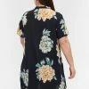 Zizzi MIT PRINT UND KNÖPFEN - Chemisier - Roses On Navy -France Zizzi Soldes 2022 f7c9aa1c149d4e07bdf967fcc7927ba0