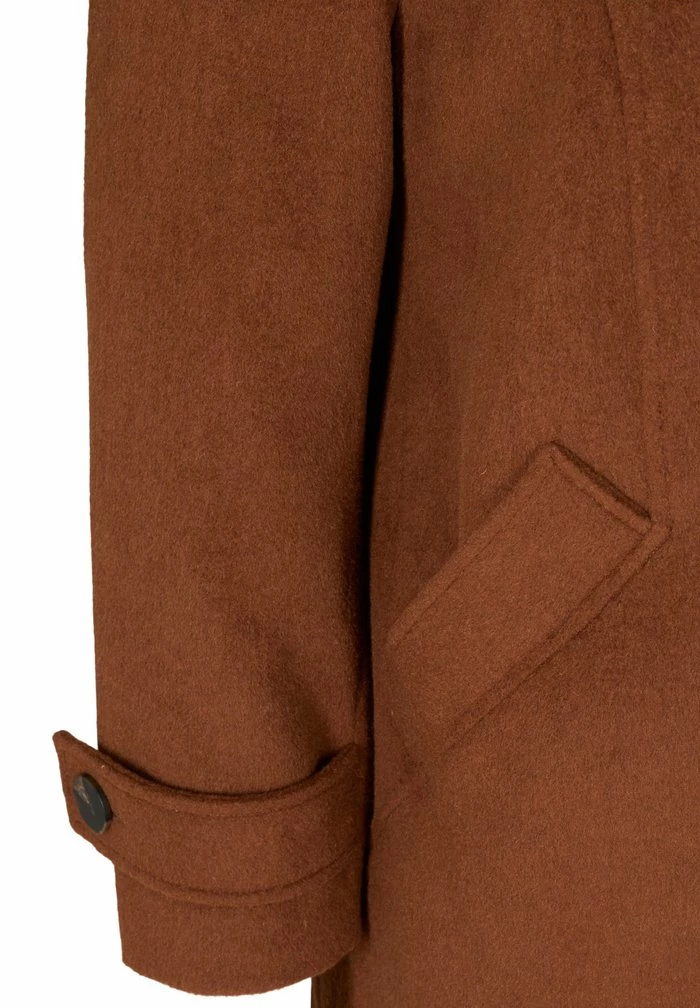 Zizzi MED HØJ KRAVE OG ULD - Manteau Classique - Sequoia 4 Zizzi MED HØJ KRAVE OG ULD - Manteau Classique - Sequoia – Image 4