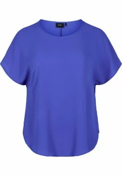 Zizzi KURZEN ÄRMELN UND RUNDHALSAUSSCHNITT - Blouse - Blue