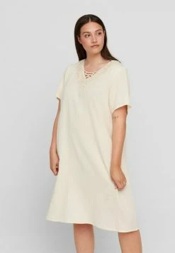 Zizzi Robe De Jour - Beige As Sample