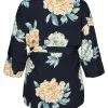 Zizzi MIT PRINT UND 3/4 ÄRMELN - Blouse - Dark Blue -France Zizzi Soldes 2022 fa3fd5d1e4d04c7fbfd0180022991208