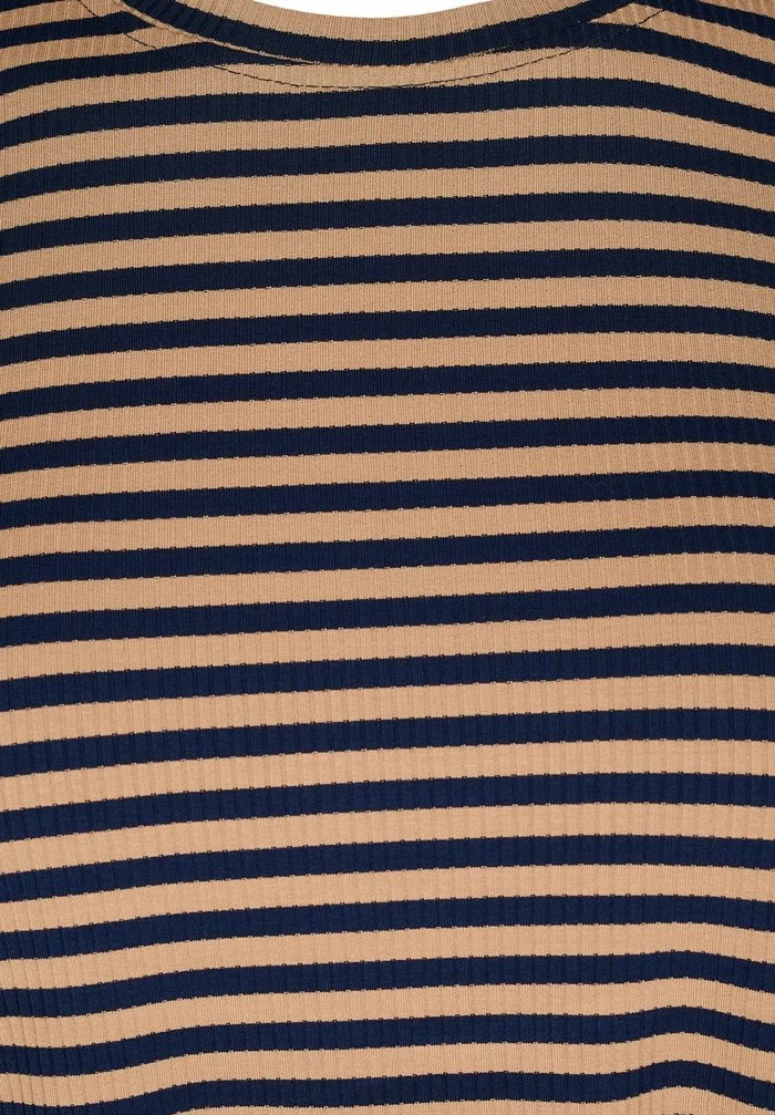 Zizzi Blouse - Blue Camel Stripe 5 Zizzi Blouse - Blue Camel Stripe – Image 5