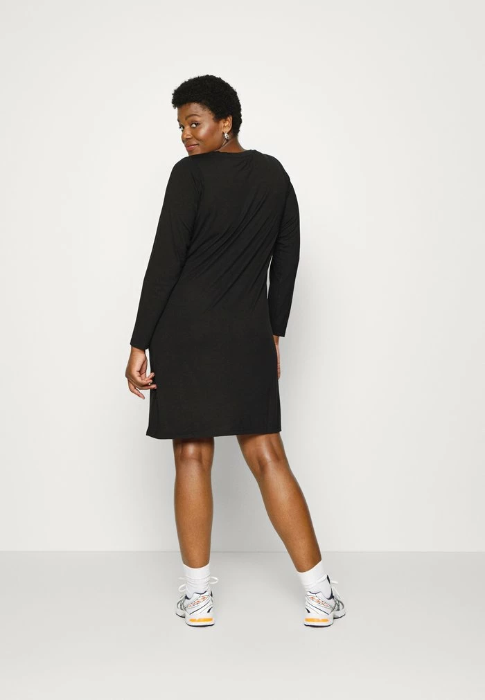 Zizzi Robe En Jersey - Black 3 Zizzi Robe En Jersey - Black – Image 3