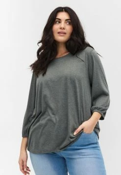 Zizzi MIT 3/4 ARMEL - Blouse - Thyme Mel