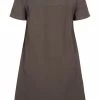 Zizzi KURZARM - Robe De Jour - Khaki Green -France Zizzi Soldes 2022 fafa5dbd2f054882a6f93f94d3e539cd