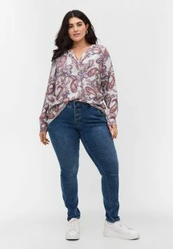 Zizzi Blouse - Winter Sky Paisly