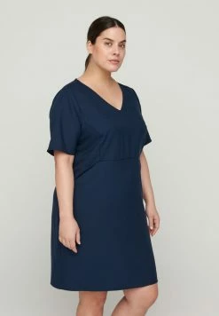 Zizzi Robe De Jour - Blue